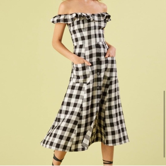 Reformation Gingham print midi dress - Picture 2 of 9